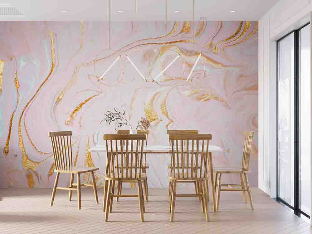 3D Ink And Wash Fluid Ripple Wall Mural Wallpaper YXL 2874