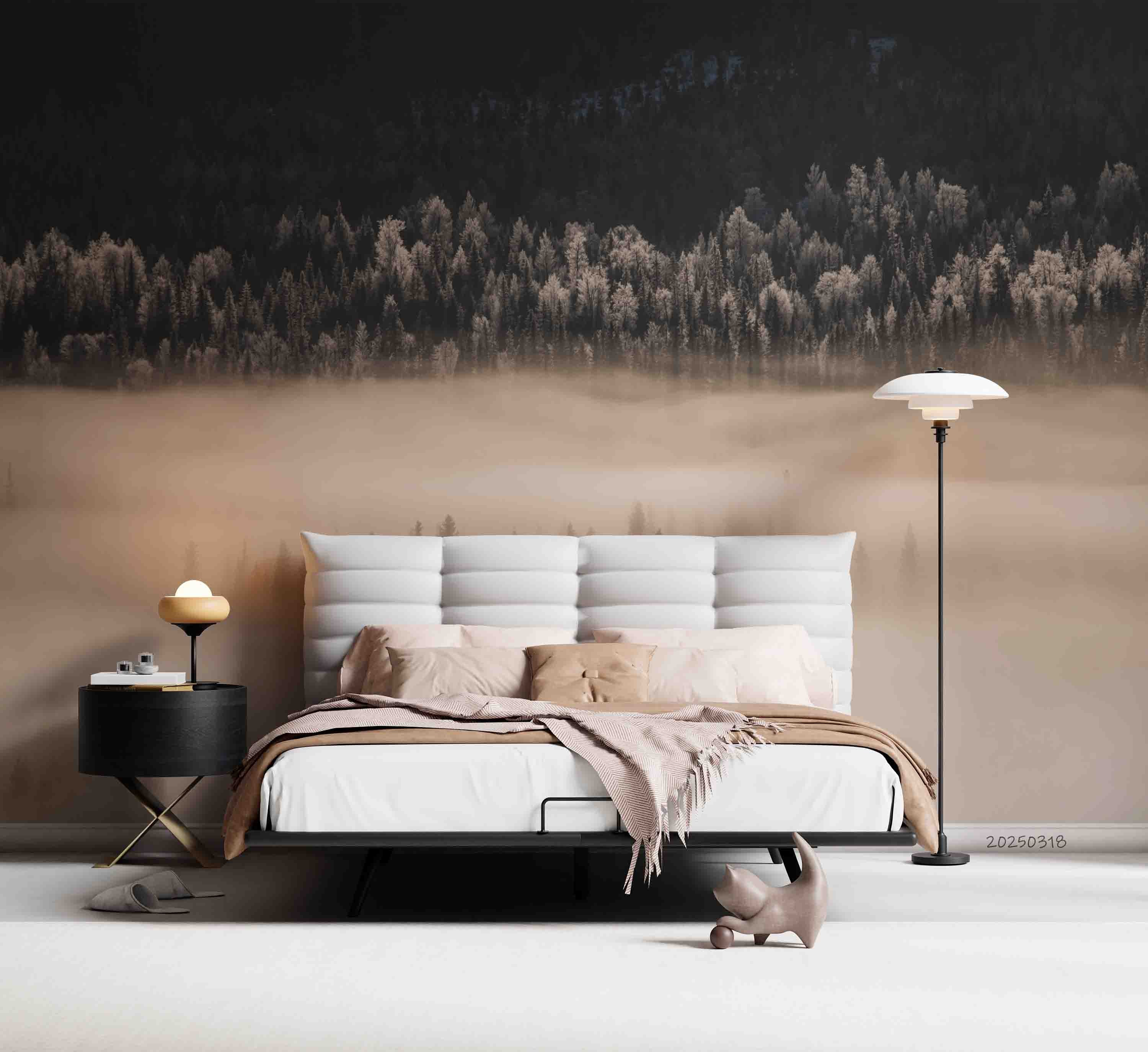 3D Brown Sky Forest Landscape Wallpaper Wall Mural Wall Decor Wall Art Wall Sticker Remoable Wallpaper 25