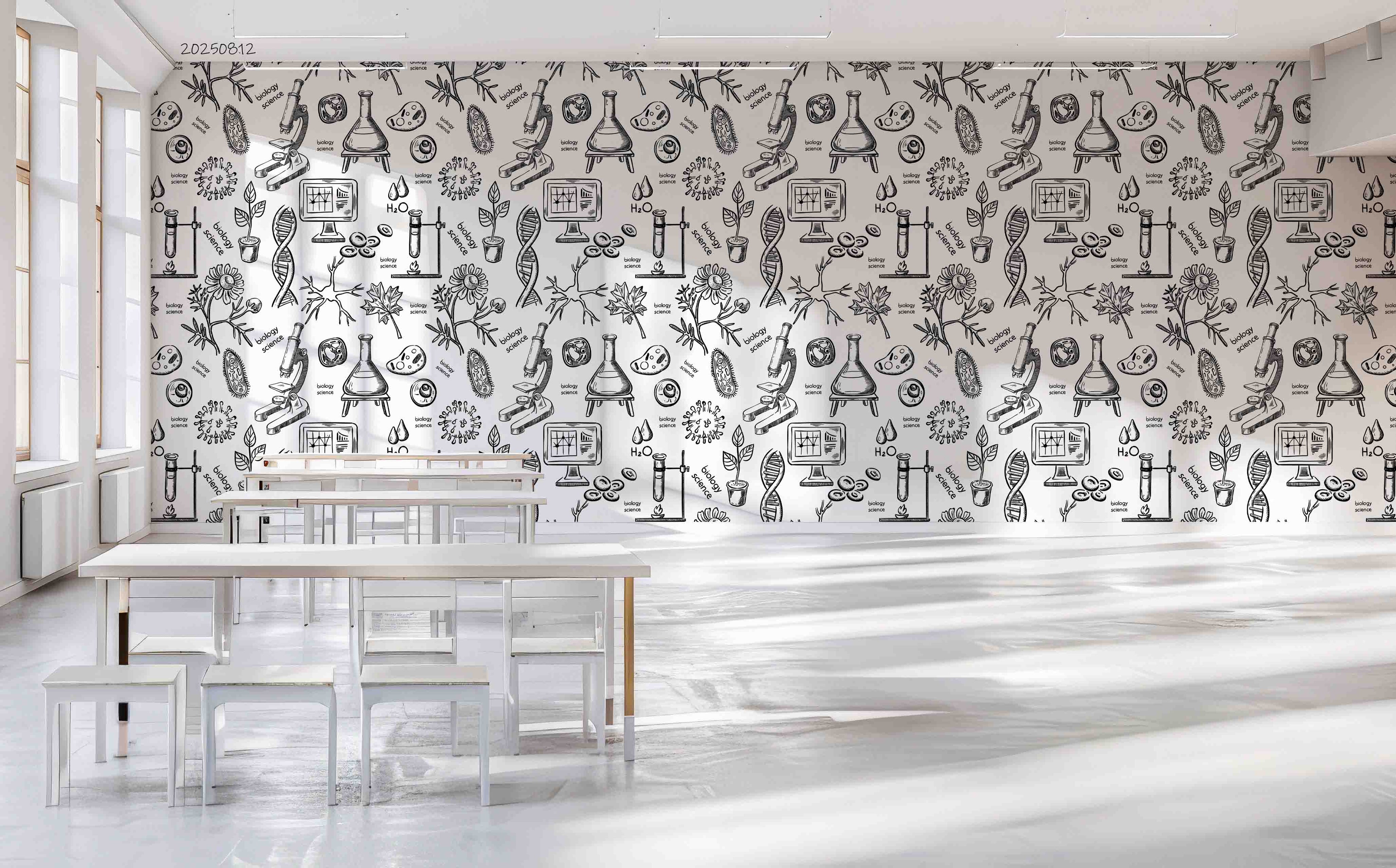 3D School STEM Science Lab Classroom Teaching Aid Chemistry Wall Mural Wallpaper 55