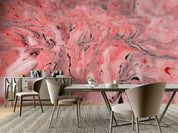 3D Abstract Damaskeen Wave Pink Wall Mural Wallpaper YXL 592