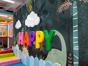 3D Play Centre Amusement Park Funfair Carnie Cartoon Dinosaur Forest Wall Mural Wallpaper 27