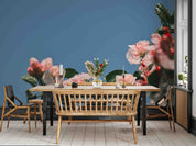 3D Blue Sky Pink Floral Wallpaper Wall Mural Wall Decor Wall Art Wall Sticker Remoable Wallpaper