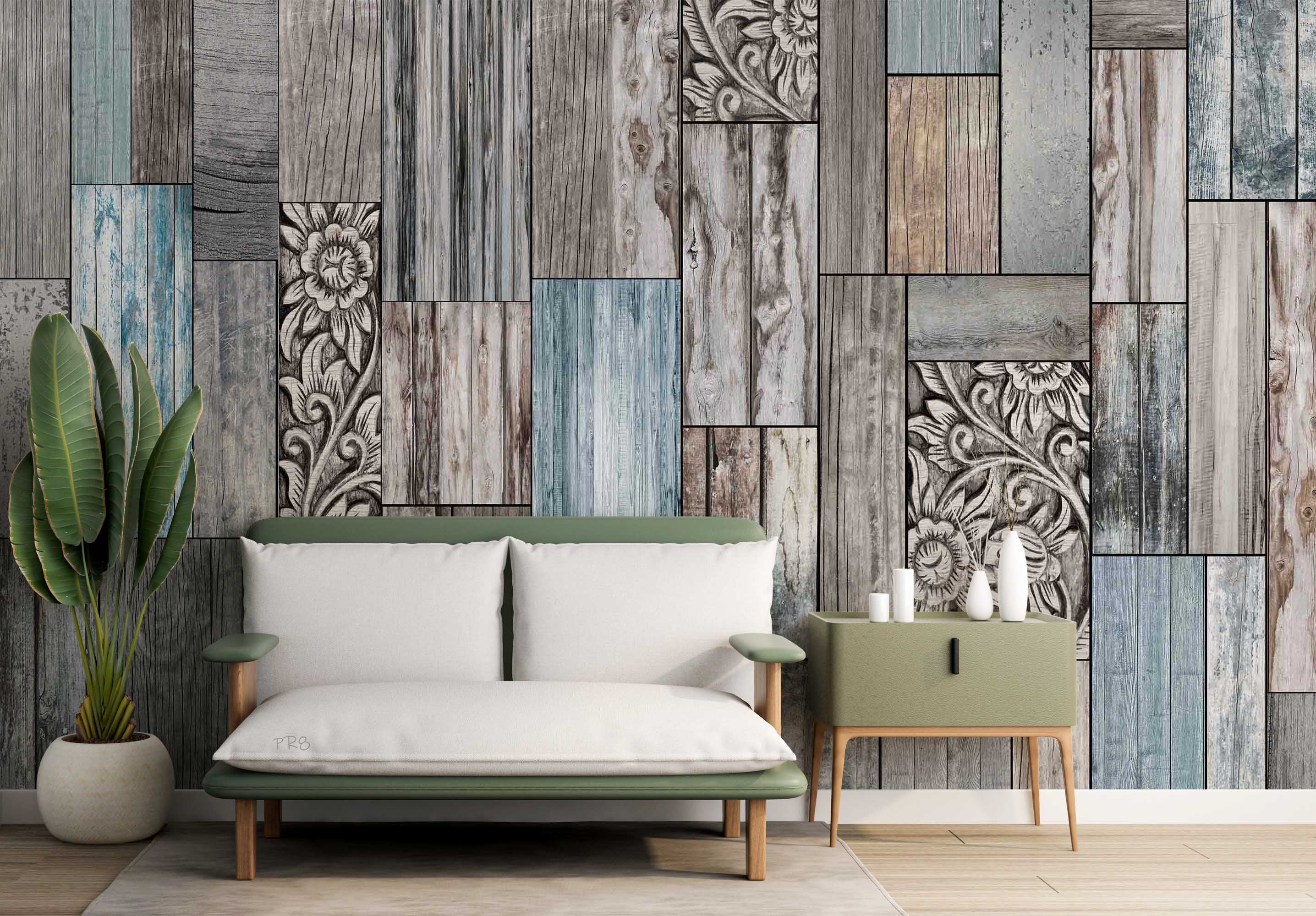 3D Vintage Wooden Floor Texture Pattern Wall Mural Wallpaper GD 4547- Jess Art Decoration
