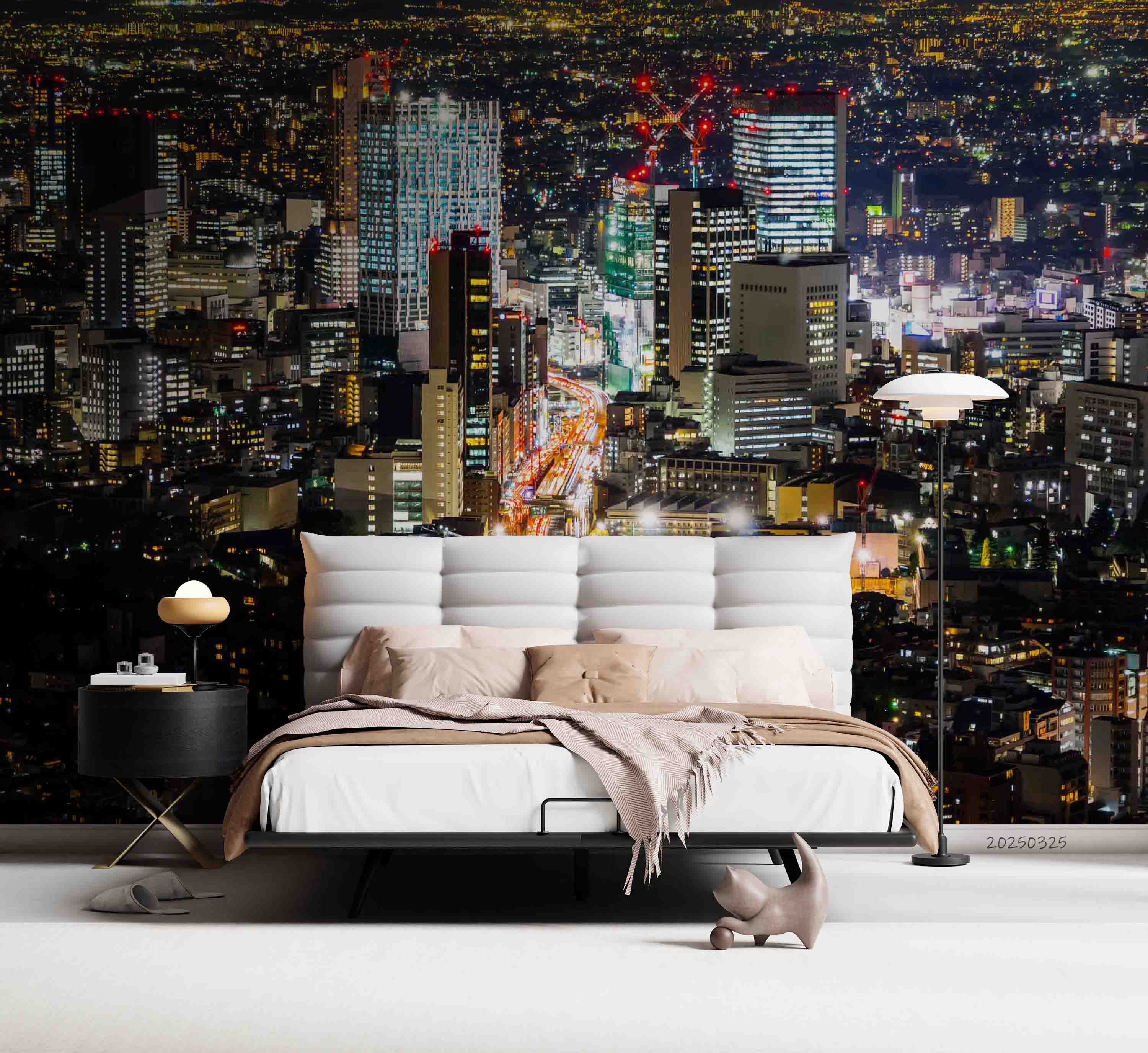 3D Urban Night Scene of Tokyo Japan Wallpaper Wall Mural Wall Decor Wall Art Wall Sticker Remoable Wallpaper 50