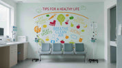 3D Clinic Hospital Rehabilitation Center Healthy Wall Mural Wallpaper JN 1