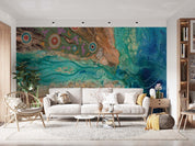 3D Abstract Ocean Mountain Wall Mural Wallpaper YXL 8- Jess Art Decoration
