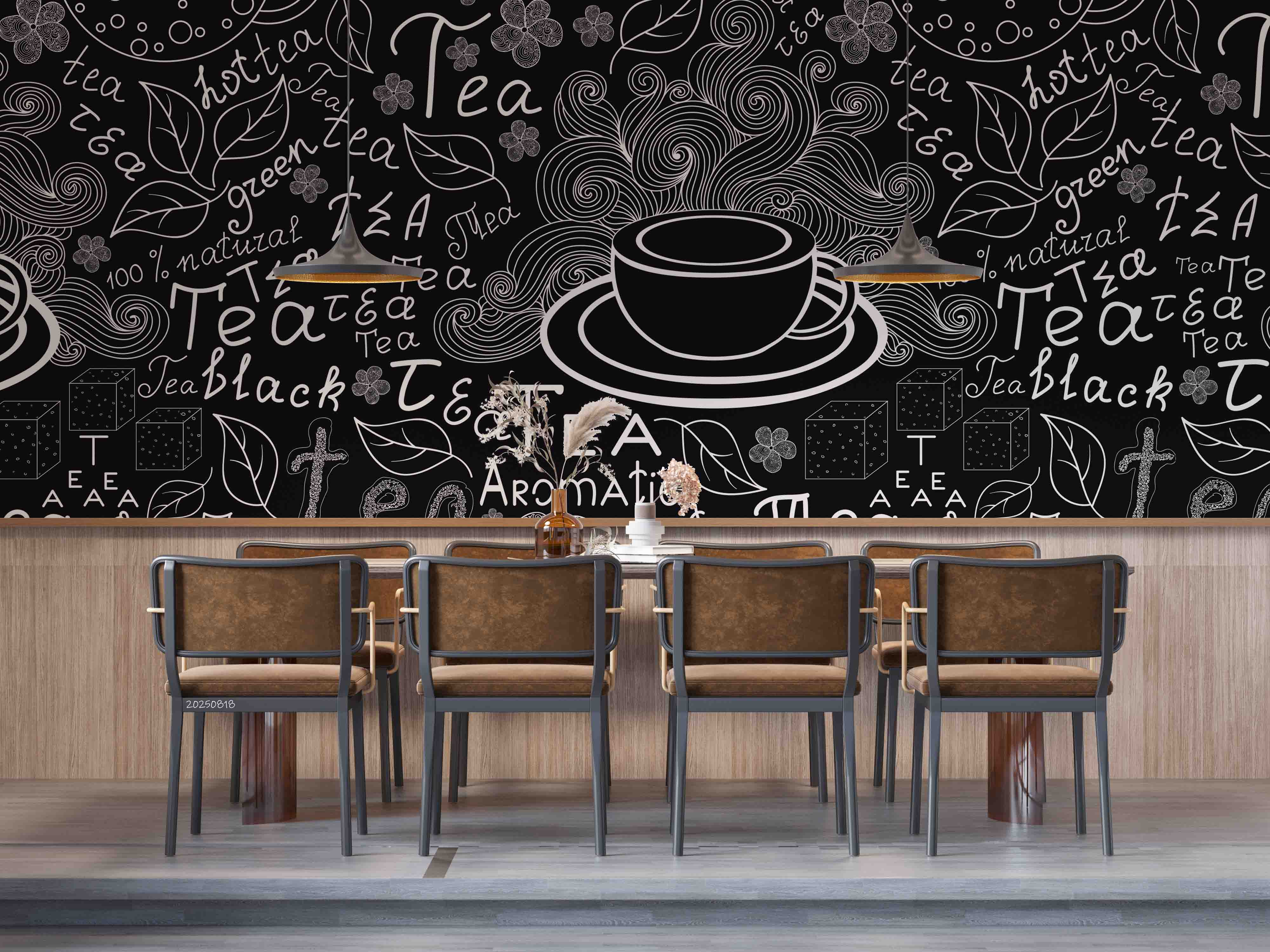 3D Restaurant Snack Bar Coffee Shop Wall Mural Wallpaper 62