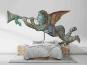 3D Hand Drawn Angel Sculpture Wallpaper Wall Mural Wall Decor Wall Art Wall Sticker Remoable Wallpaper LQH