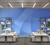 3D Office Business Blue Geometric Wall Mural Wallpaper 15