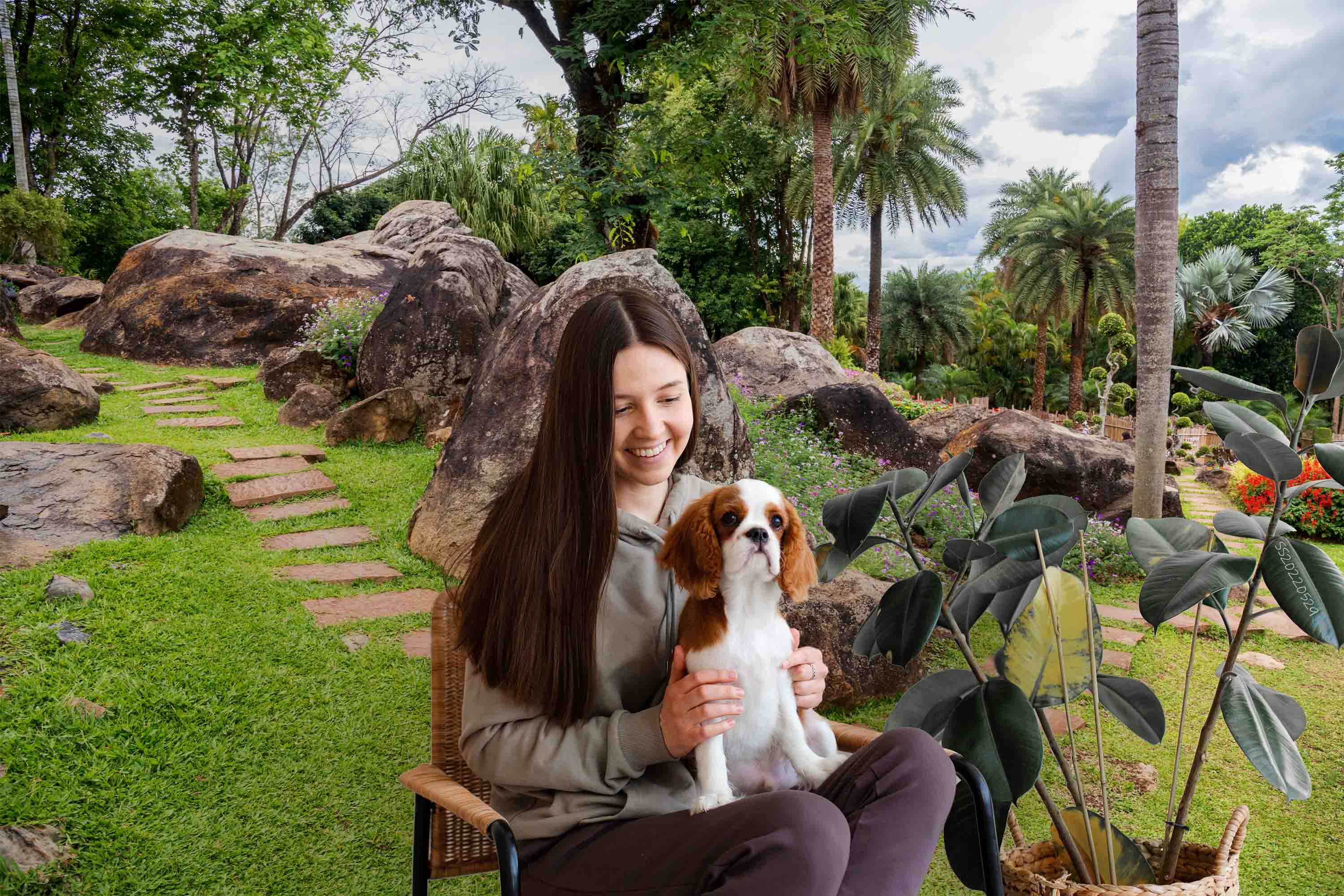 3D Beautiful Garden Rock Stone Path Gardening Wall Mural Wallpaper GD 4382- Jess Art Decoration