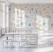 3D School STEM Science Lab Classroom Teaching Aid Biology Wall Mural Wallpaper 13