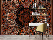 3D Mechanical Mandala Gear Pipe Steampunk Wallpaper Wall Mural Wall Decor Wall Art Wall Sticker Remoable Wallpaper