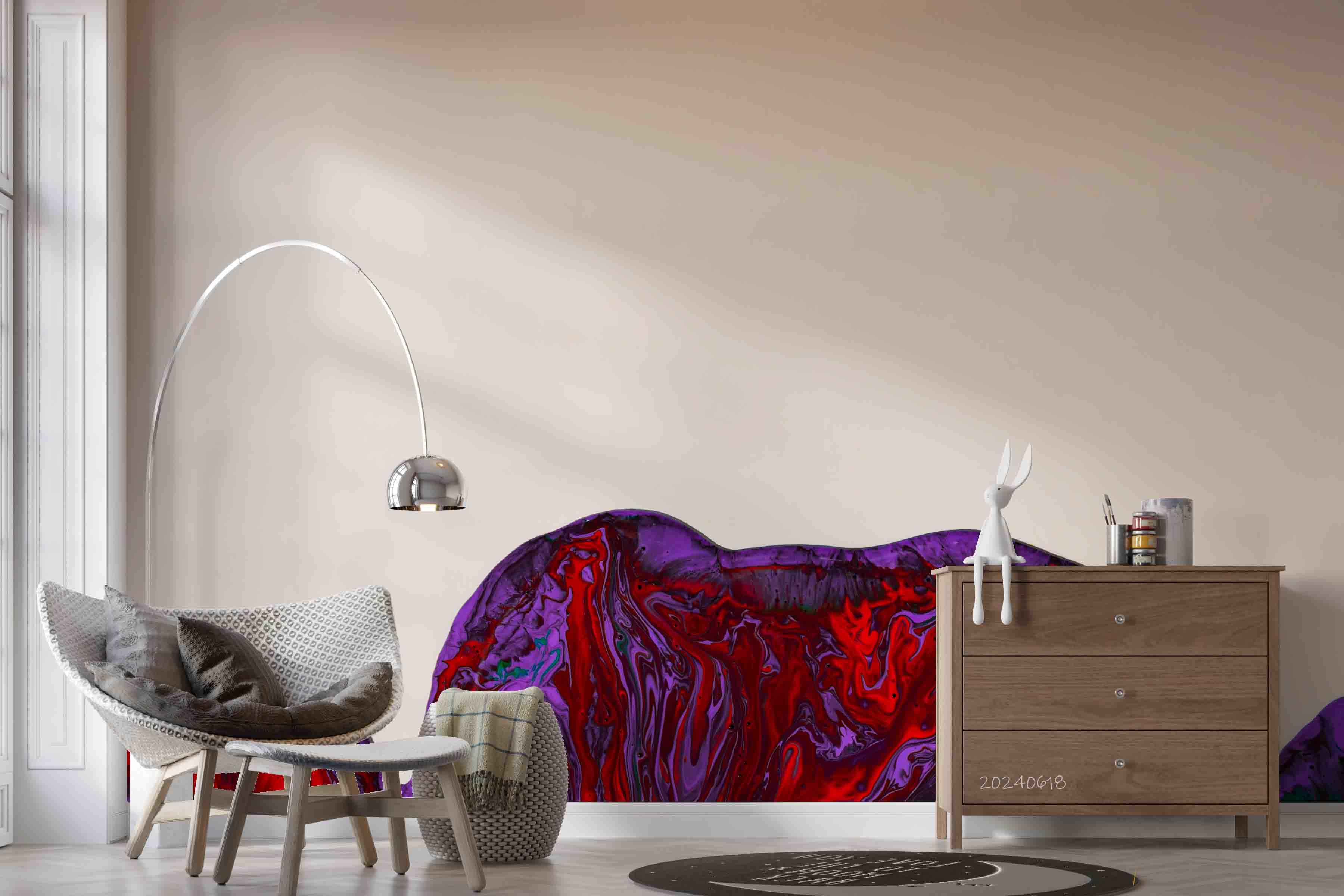 3D Abstract Damaskeen Gold Dust Texture Wall Mural Wallpaper YXL 635