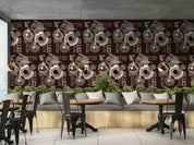 3D Restaurant Snack Bar Coffee Shop Pattern Wall Mural Wallpaper 59
