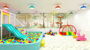 3D Play Centre Amusement Park Funfair Cartoon Animals Wall Mural Wallpaper 28