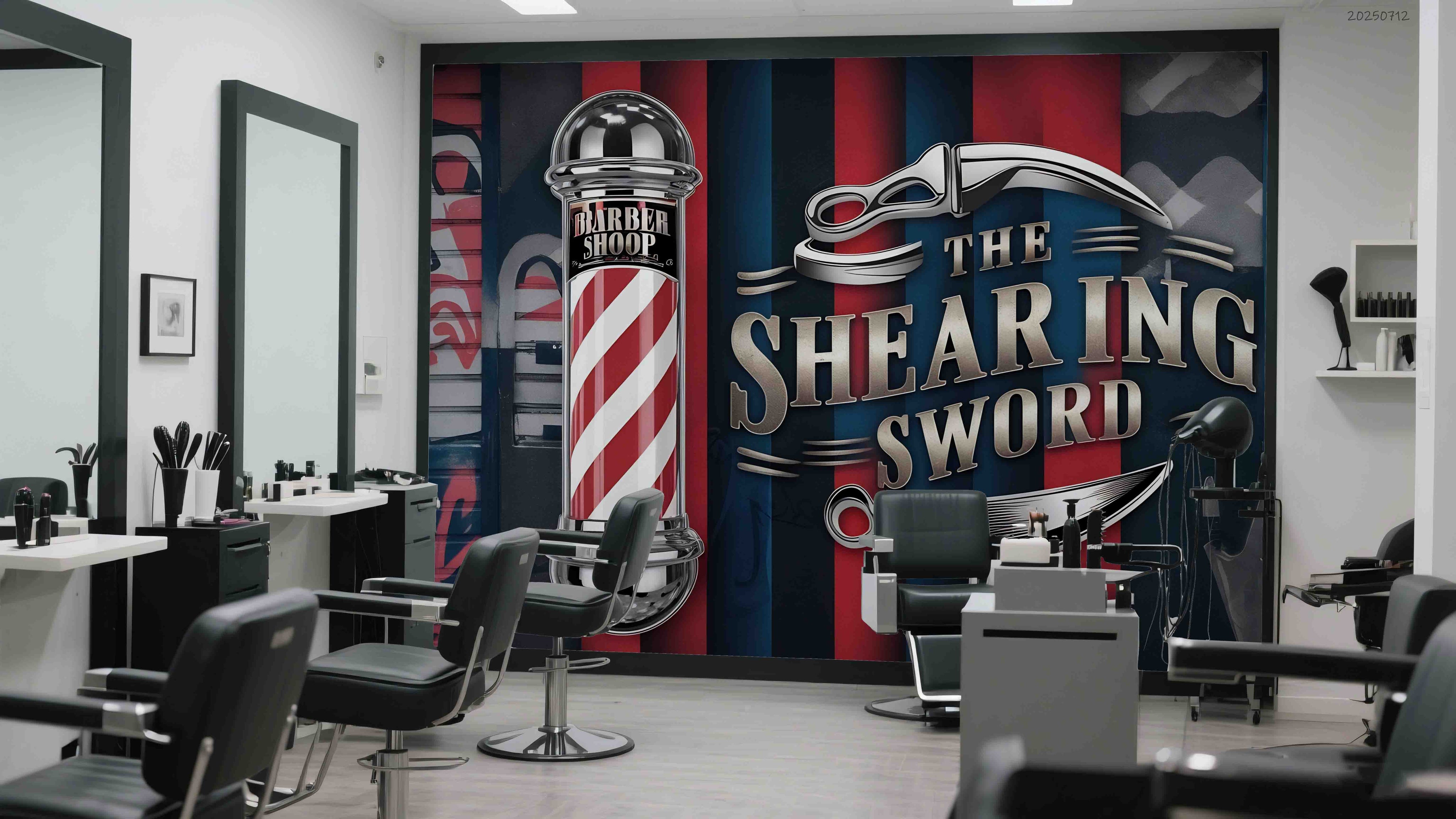3D Salon Shop Beauty Salon Barber Shop Wall Mural Wallpaper 61