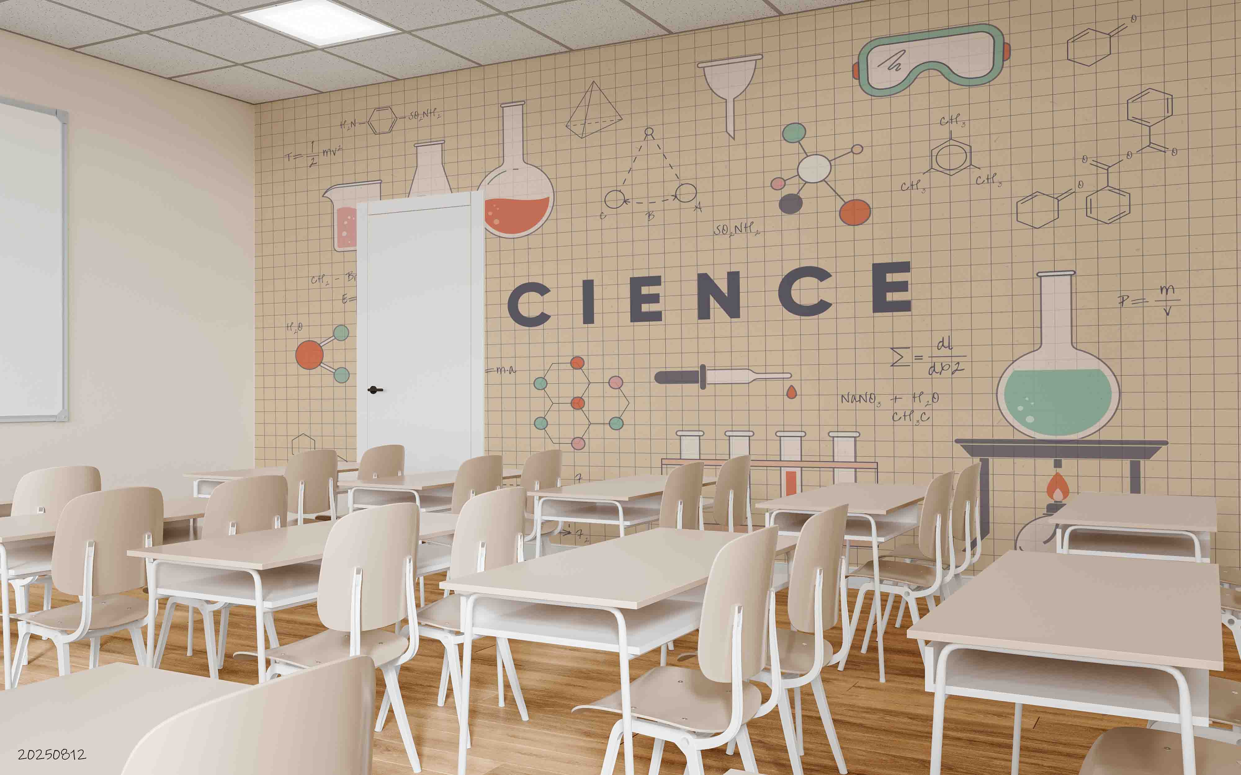 3D School STEM Science Lab Classroom Teaching Aid Chemistry Wall Mural Wallpaper 49