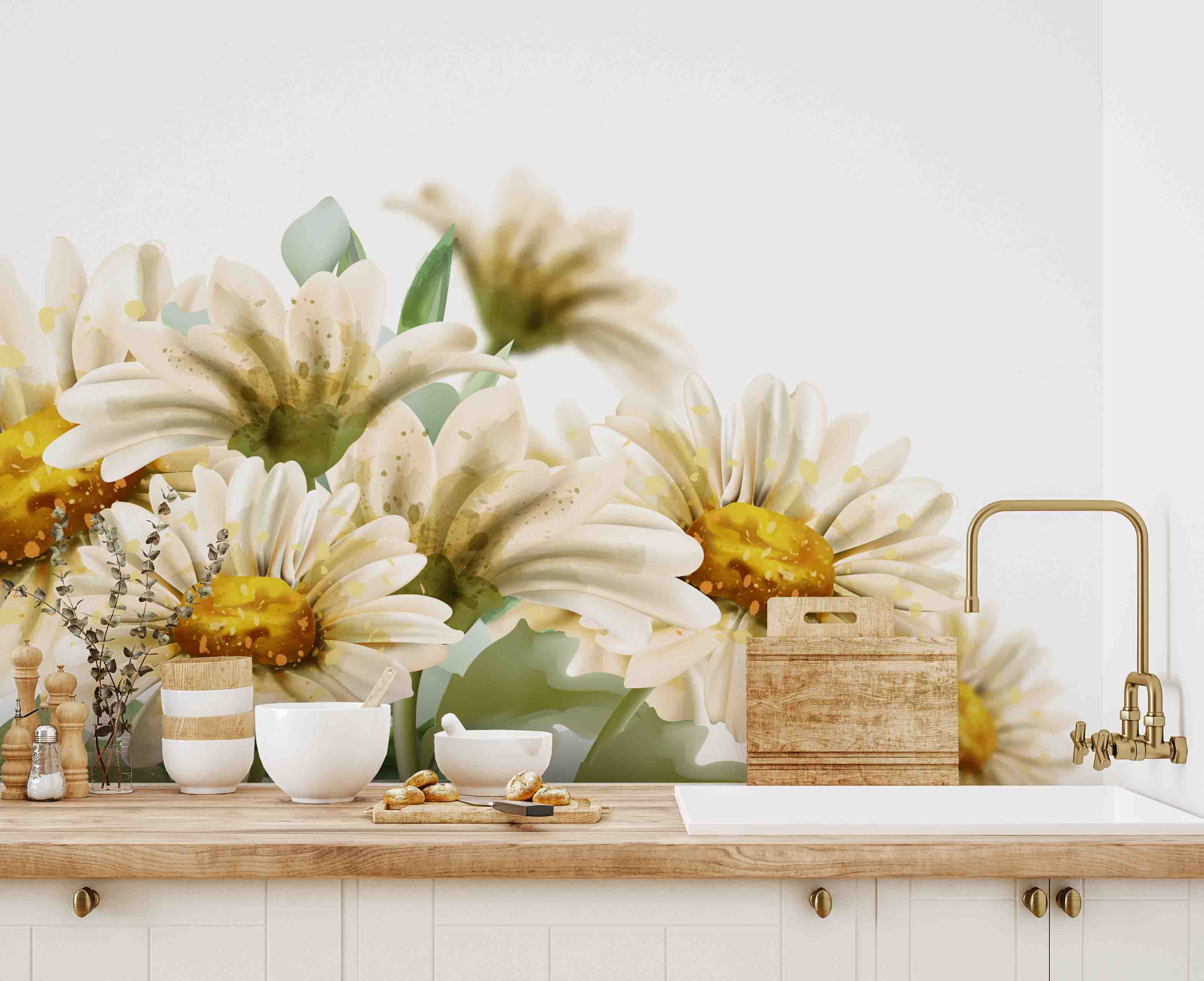 3D Floral Wall Mural Wallpaper 68