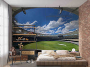 3D Architecture Stadium Sky Cloud Auditorium Wall Mural Wallpaper YXL 459
