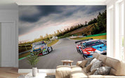 Racing Race Track Helicopter Racing Wallpaper racing & cars wall mural for garage, game room or entertainment space - view 4