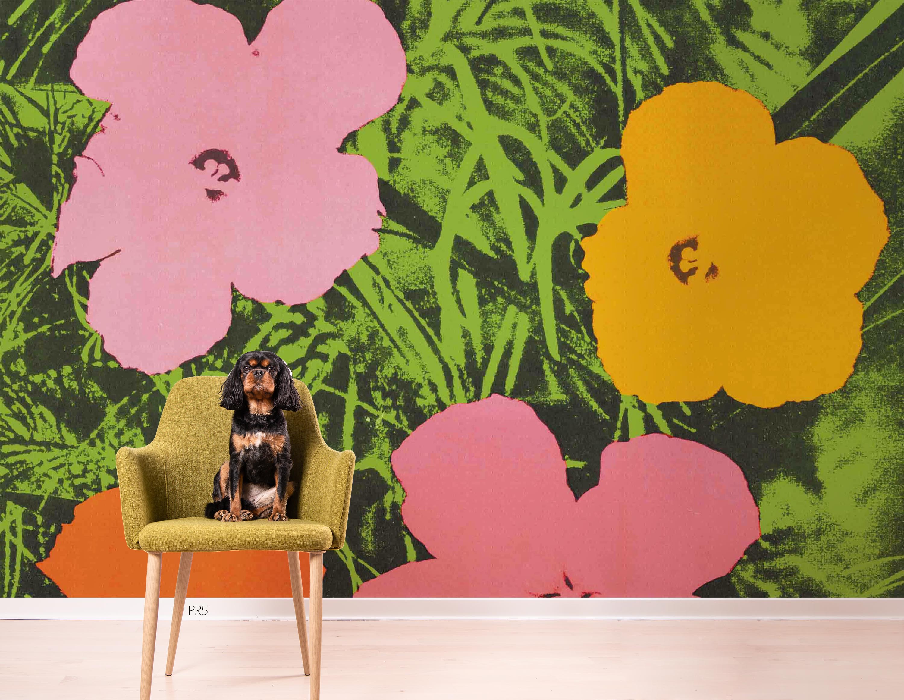 3D Graffiti Floral Grass Black Wall Mural Wallpaper YXL 2894