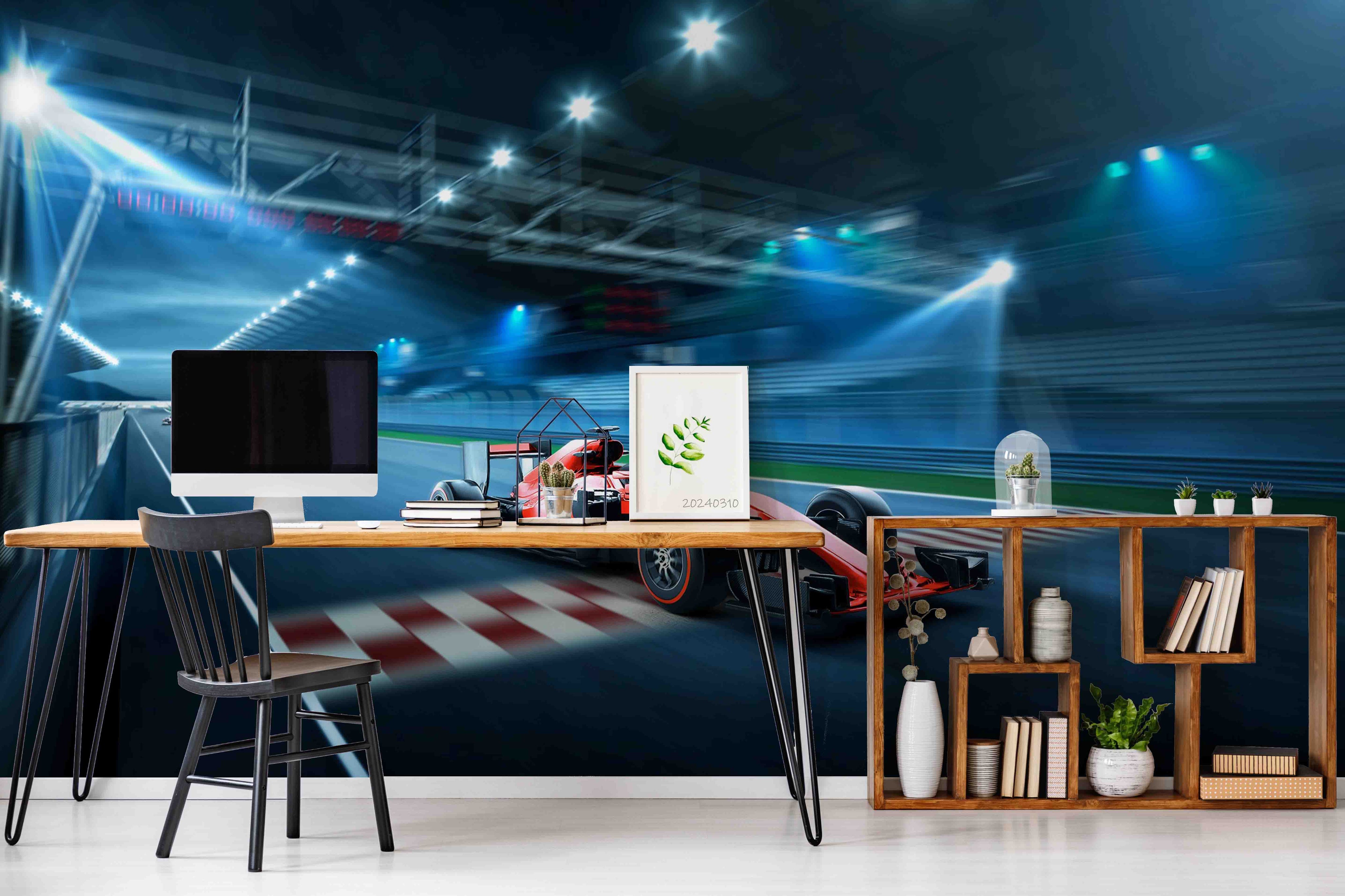 3D F1 Formula One Racing Wallpaper Wall Mural Wall Decor Wall Art Wall Sticker Remoable Wallpaper