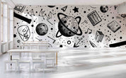 3D School STEM Science Lab Classroom Teaching Aid Wall Mural Wallpaper 51