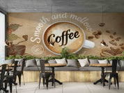 3D Restaurant Snack Bar Coffee Shop Wall Mural Wallpaper 35
