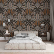 3D Vintage Brown Leaves Pattern Wallpaper Wall Mural Wall Decor Wall Art Wall Sticker Remoable Wallpaper LQH