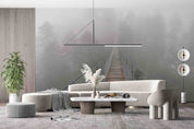 3D Mexico Oaxaca Fog Mountain Suspension Bridge Wall Mural Wallpaper GD 4218- Jess Art Decoration