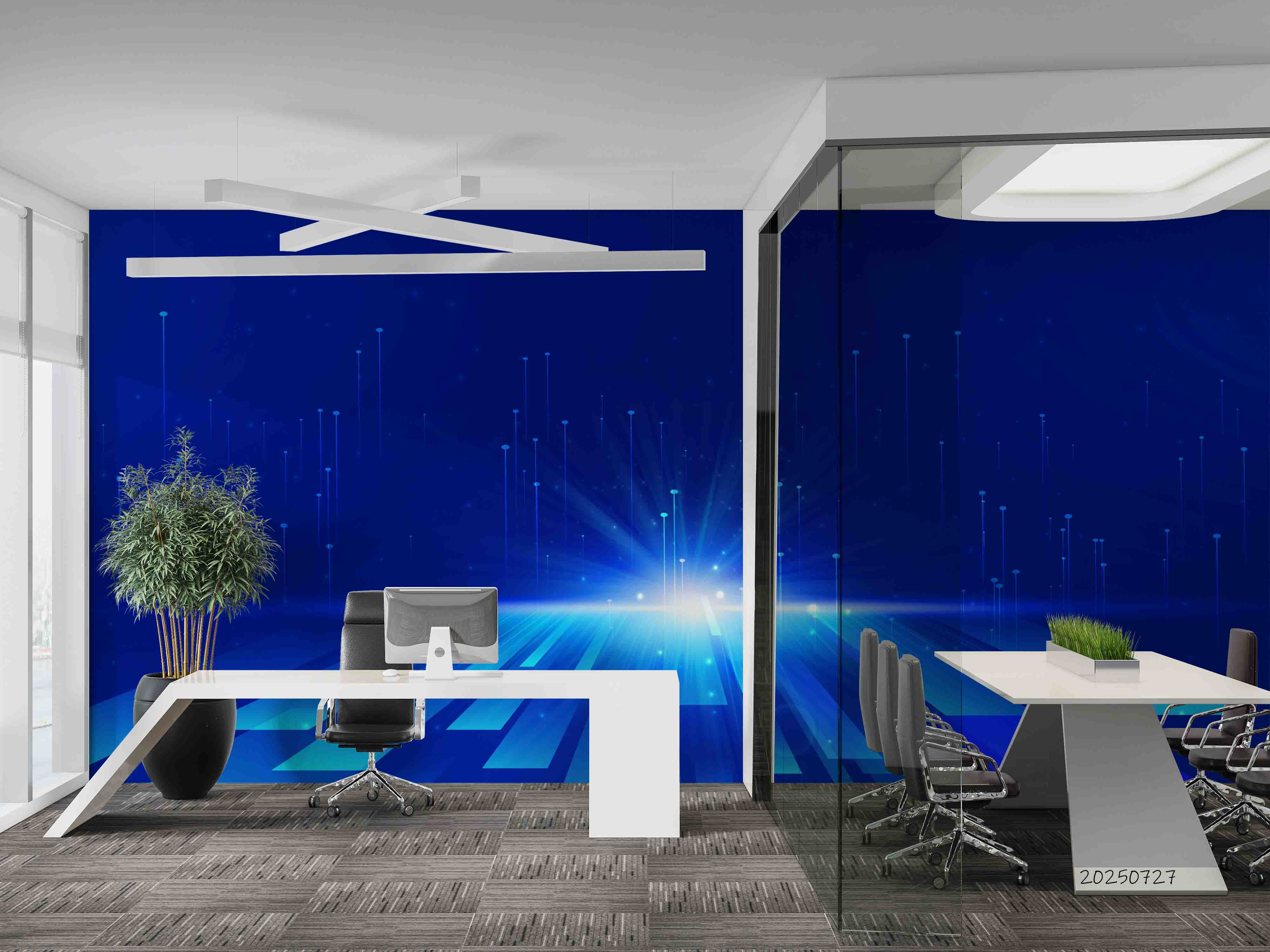 3D Office Business Commerce Technology Mdern Wall Mural Wallpaper 34