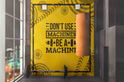 3D Fitness Equipment Weightlifting Yellow Wall Mural Wallpaper YXL 2409
