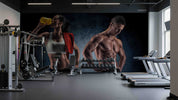 3D Gym Fitness Gymnasium Wall Mural Wallpaper 70