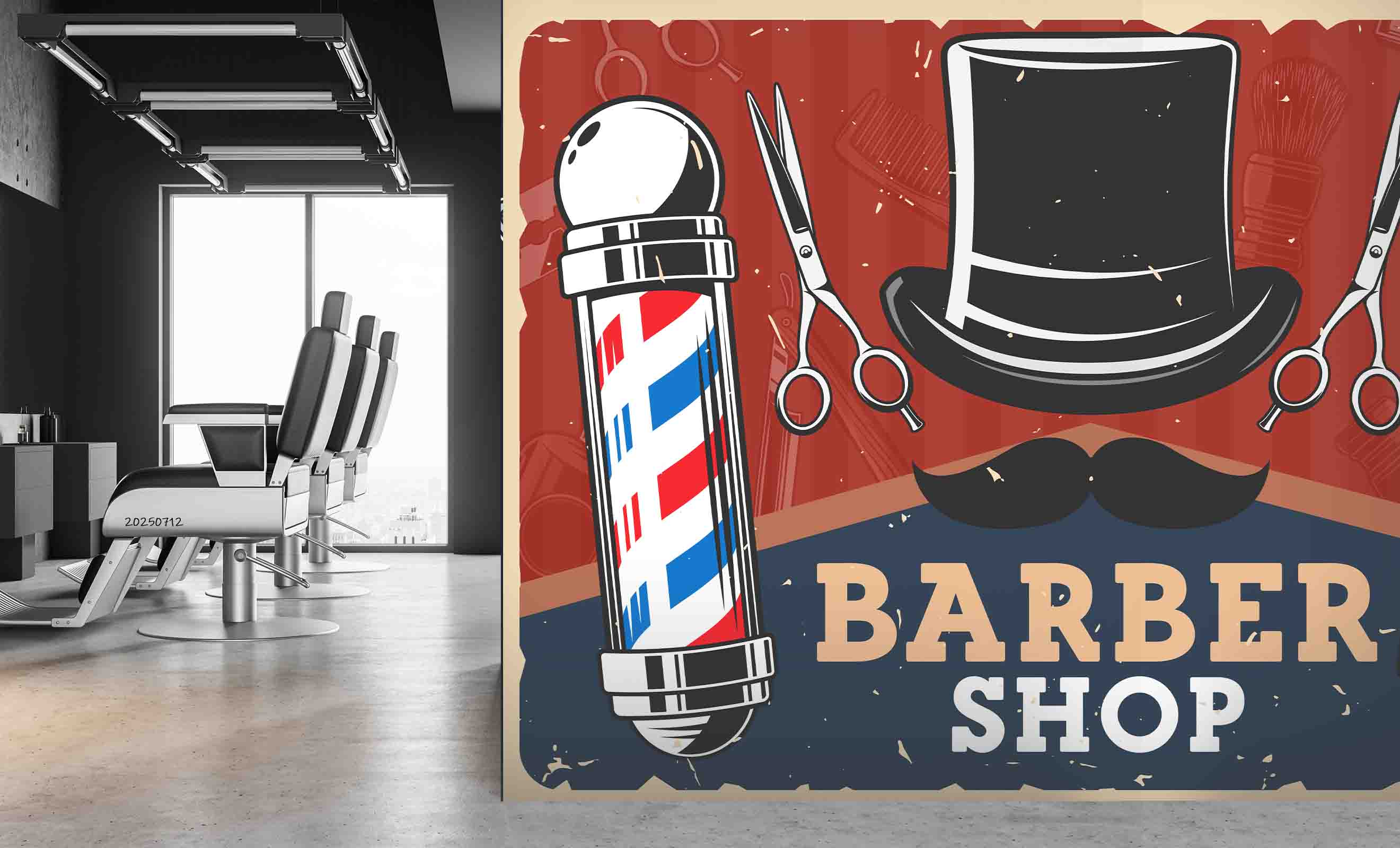 3D Salon Shop Beauty Salon Barber Shop Wall Mural Wallpaper 60