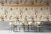 3D Restaurant Snack Bar Coffee Shop Wall Mural Wallpaper 22
