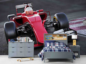 3D Red F1 Formula One Racing Wallpaper Wall Mural Wall Decor Wall Art Wall Sticker Remoable Wallpaper
