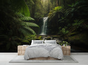 3D Forest Tree Mountain Sea Falls Stone Wall Mural Wallpaper YXL 745