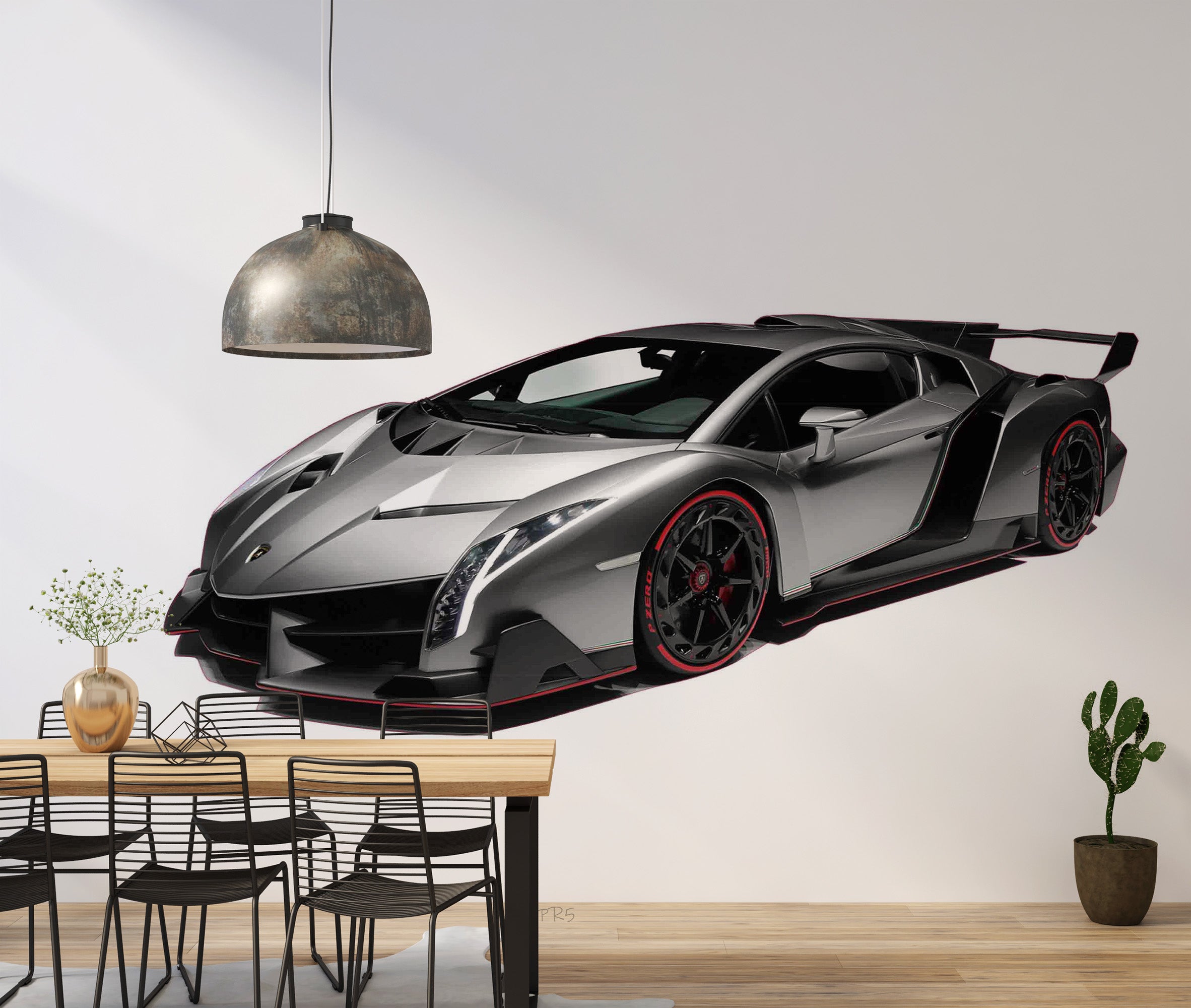 Car Gray Racing Wallpaper racing & cars wall mural for garage, game room or entertainment space - view 4