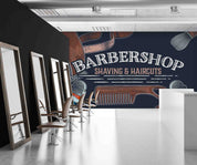 3D Barber Shop Hair Salon Haircut Specialist Shaving Wall Mural Wallpaper 5