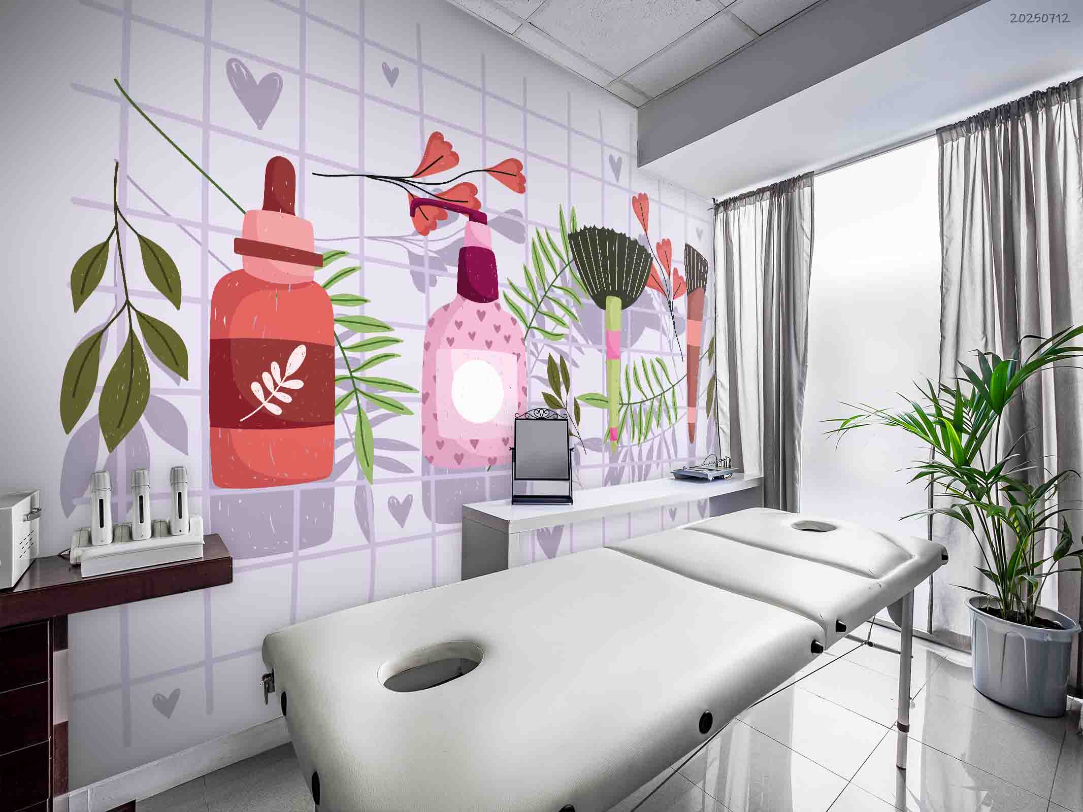 3D Salon Shop Beauty Salon Manicure Set Manicure Tools Wall Mural Wallpaper 12
