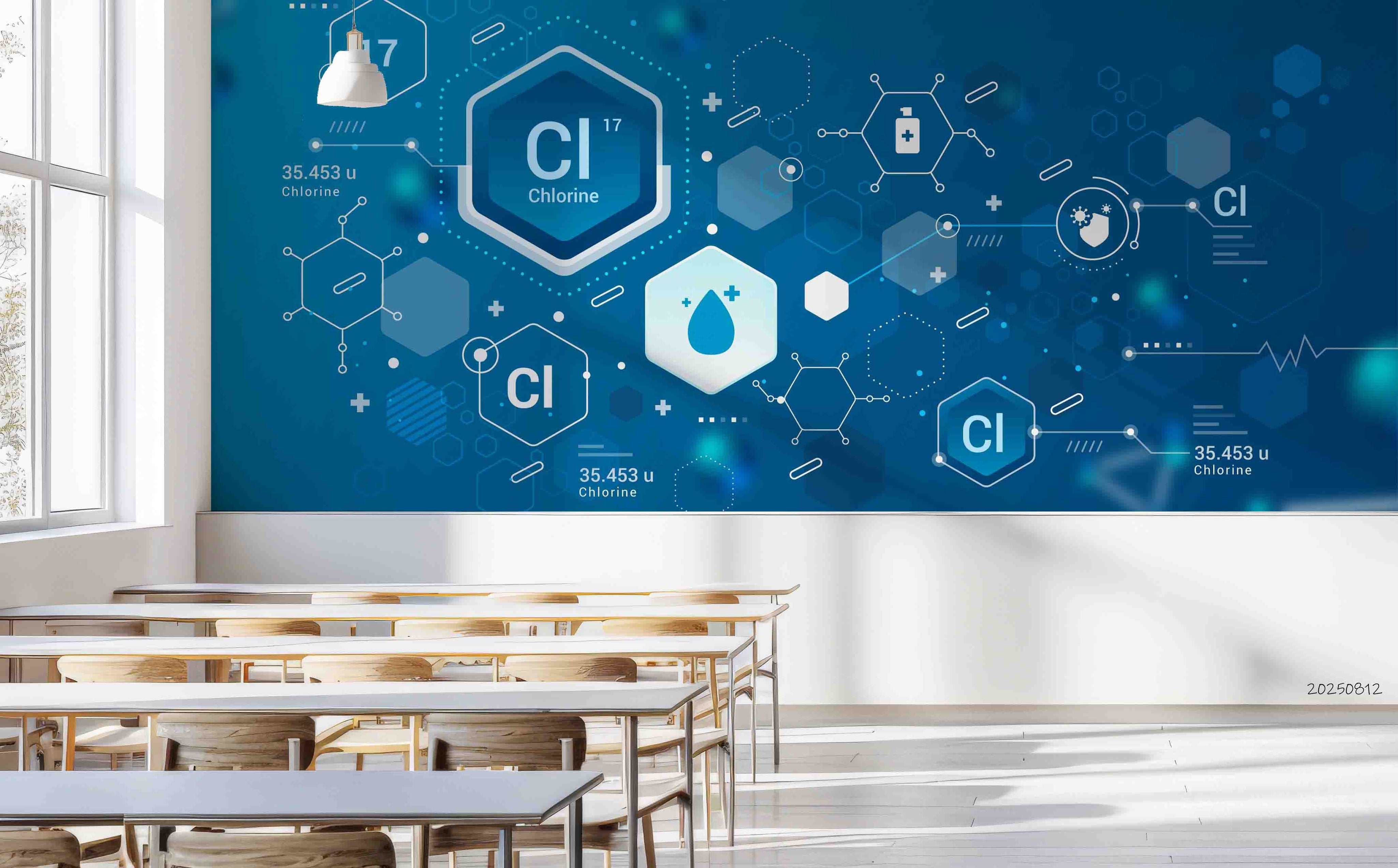 3D School STEM Science Lab Classroom Teaching Aid Chemistry Wall Mural Wallpaper 53