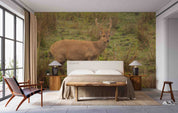 3D Nature Green Forest Sika Deer Wallpaper Wall Mural Wall Decor Wall Art Wall Sticker Remoable Wallpaper 33