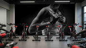3D Gym Fitness Gymnasium Wall Mural Wallpaper 63
