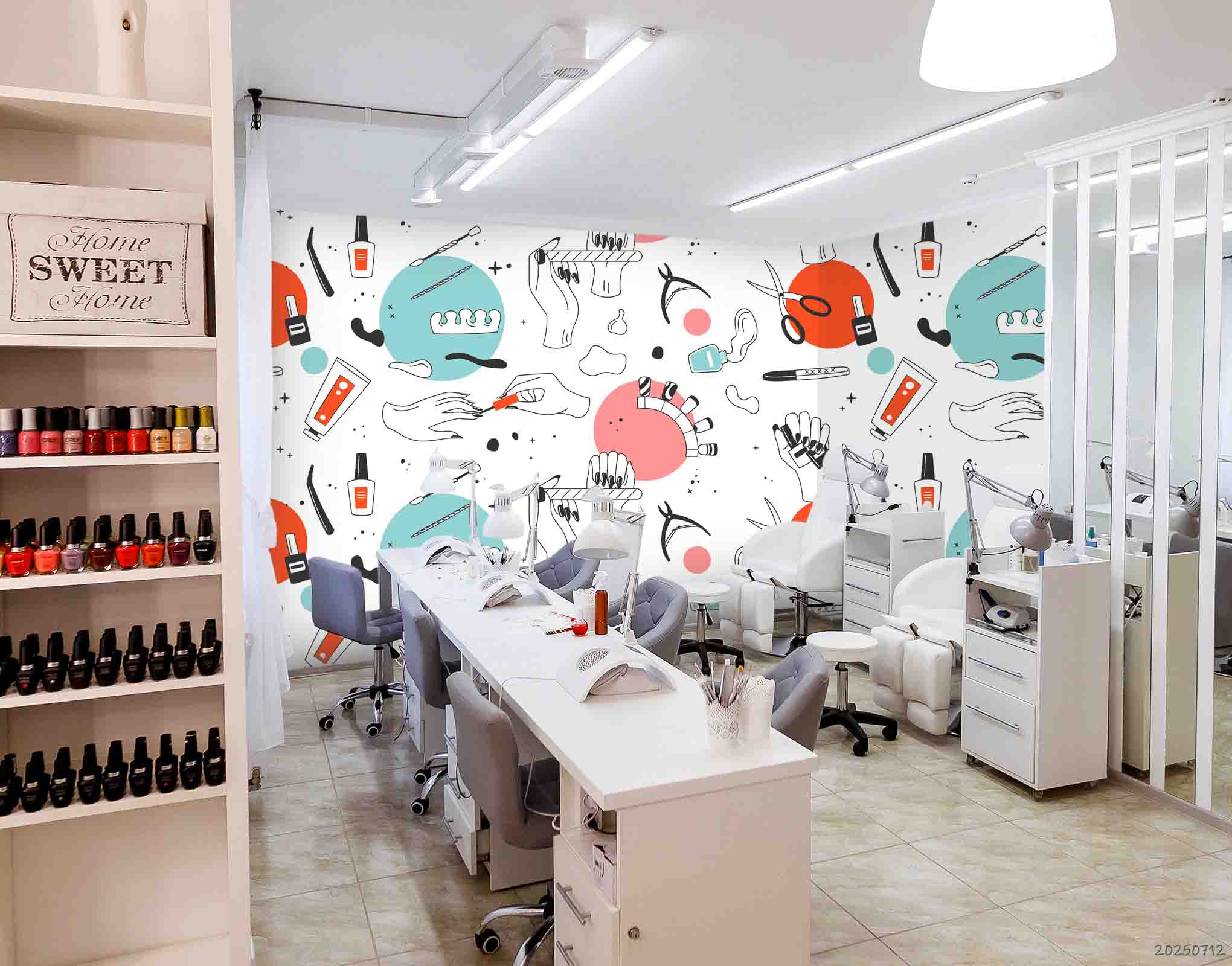 3D Salon Shop Beauty Salon Nail Salon Wall Mural Wallpaper 25