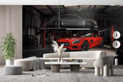 3D Garage Sports Car Wall Mural Wallpaper GD 3864- Jess Art Decoration