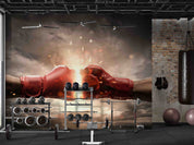 3D Arm Boxing Glove Ignis Fist Bump Wall Mural Wallpaper YXL 110