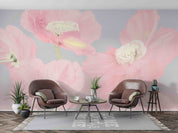3D Floral Leaf Phalaenopsis Blue Wall Mural Wallpaper YXL 3126