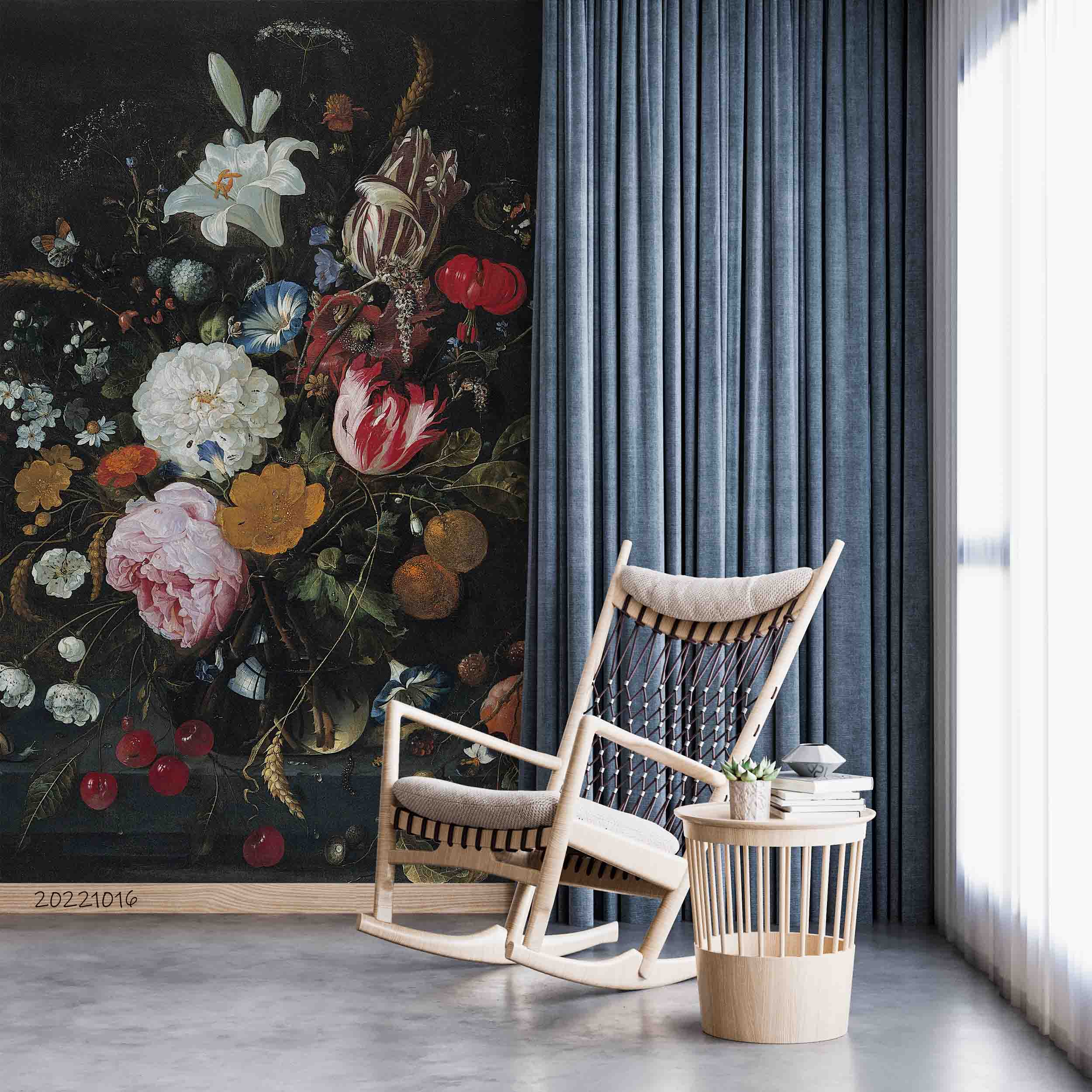 3D Oil Painting Colorful Floral Wall Mural Wallpaper GD 3001- Jess Art Decoration