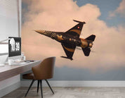 3D F 16 Fighter Flight Wall Mural Wallpaper GD 5399- Jess Art Decoration