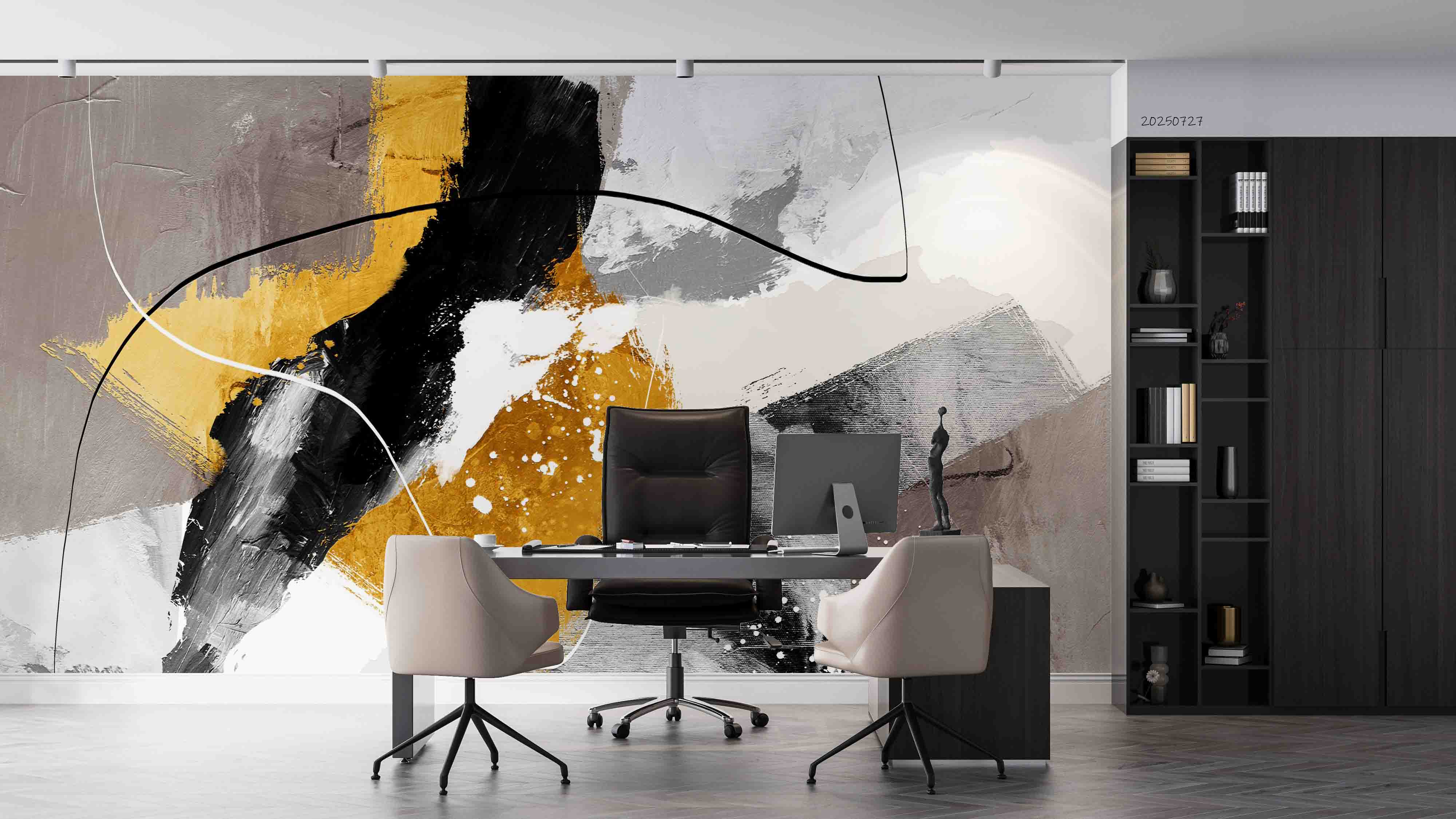 3D Office Business Commerce Abstract Modern Wall Mural Wallpaper 43